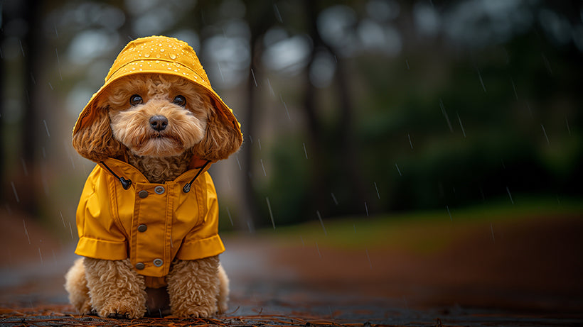 梅雨時の長毛犬の健康的な過ごし方